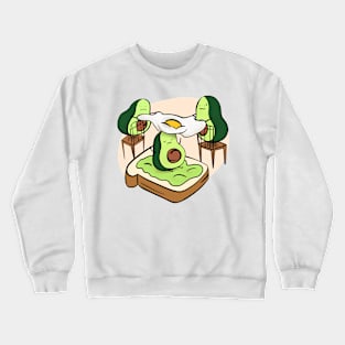 Construction of the avocado toast Crewneck Sweatshirt